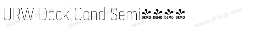 URW Dock Cond Semi字体转换